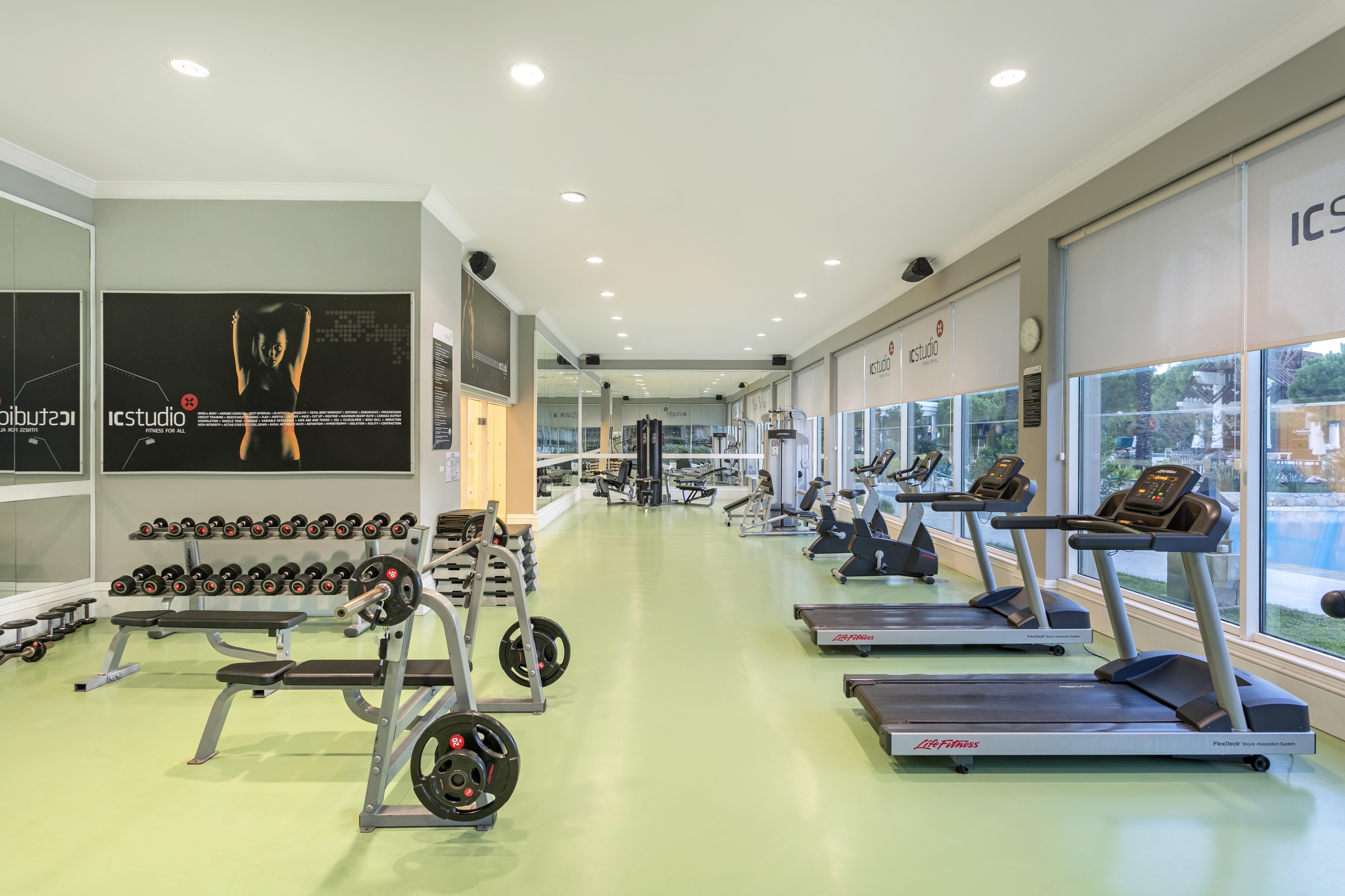 Ic Hotels Green Palace - Kids Concept Antalya Luaran gambar The gym at the hotel